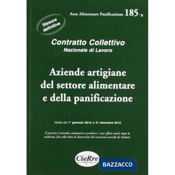 CCNL artigiani del settore alimentare e panificazione