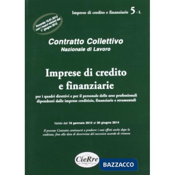 CCNL imprese creditizie, finanziarie