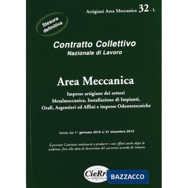 CCNL artigiani area meccanica