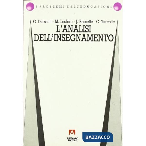 Analisi dell'insegnamento (L')