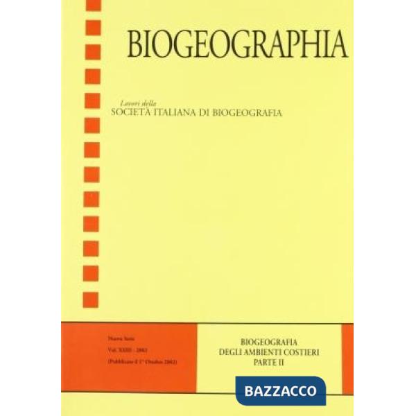 Biogeografia degli ambienti costieri mediterranei. Vol. 2