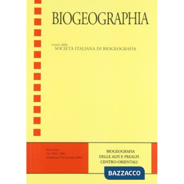 Biogeographia delle Alpi e delle Prealpi orientali