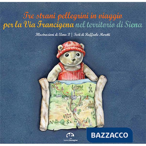 Tre strani pellegrini in viaggio per la Via Francigena nel territorio di Siena