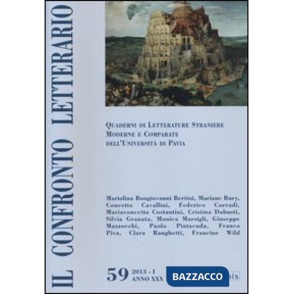 Confronto letterario. Quaderni di letterature straniere moderne e comparate dell'Università di Pavia (Il). Vol. 59