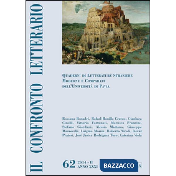 Confronto letterario. Quaderni di letterature straniere moderne e comparate dell'Università di Pavia (Il). Vol. 62
