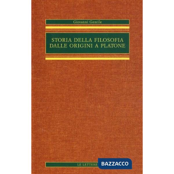 Storia della filosofia dalle origini a Platone