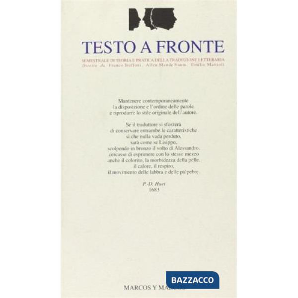 Testo a fronte. Vol. 16