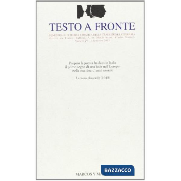 Testo a fronte. Vol. 24