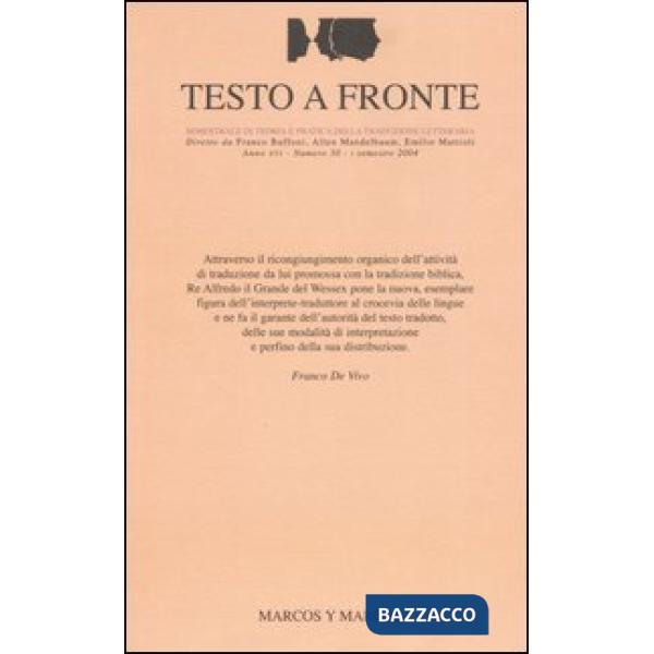 Testo a fronte. Vol. 30