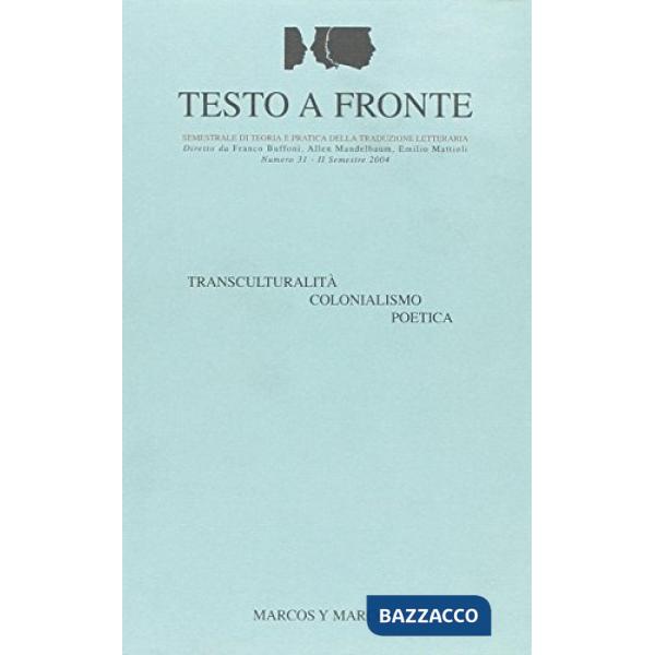 Testo a fronte. Vol. 31