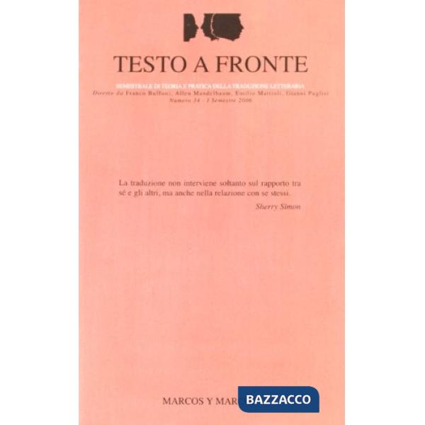 Testo a fronte. Vol. 34