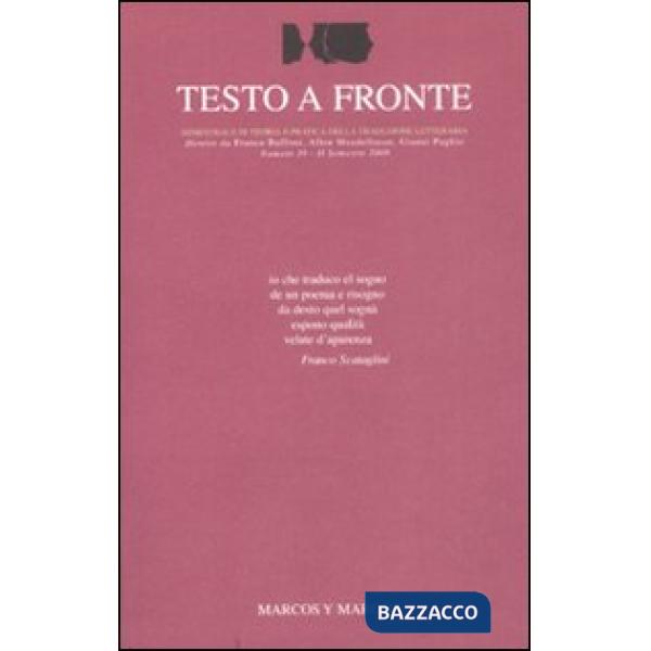 Testo a fronte. Vol. 39