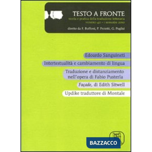 Testo a fronte. Vol. 42