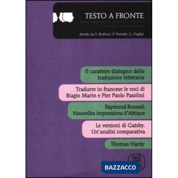 Testo a fronte. Vol. 46