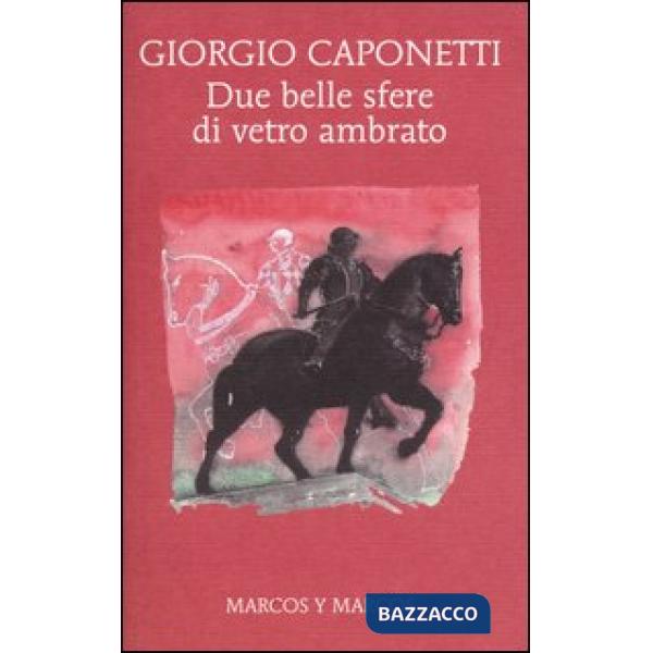 Due belle sfere di vetro ambrato