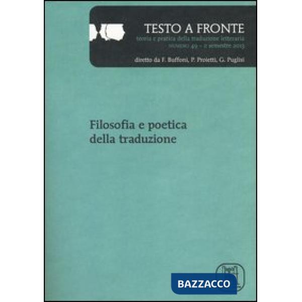 Testo a fronte. Vol. 49