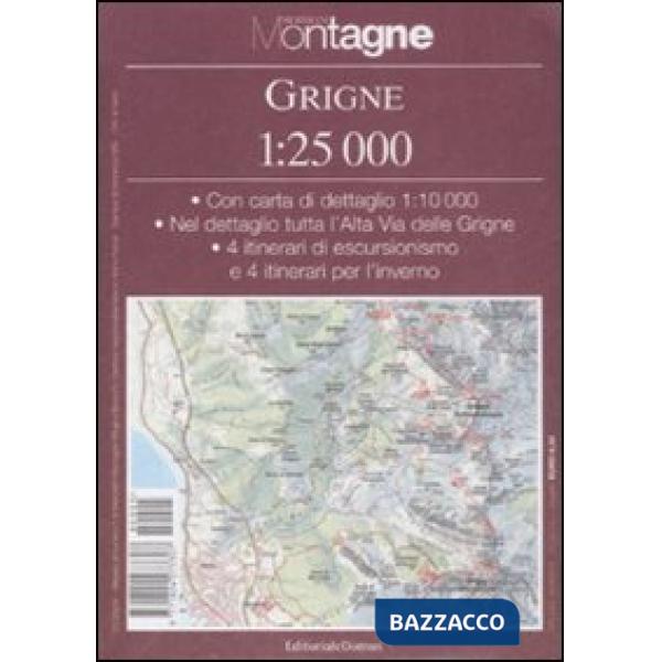 Grigne. Con carta 1:25.000