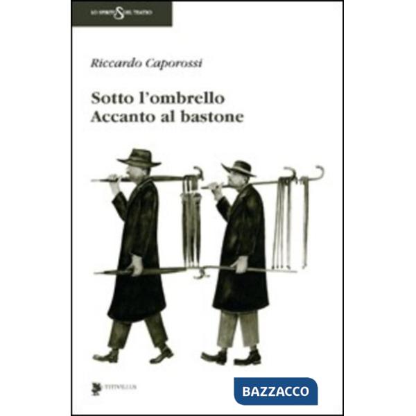 Sotto l'ombrello accanto al bastone
