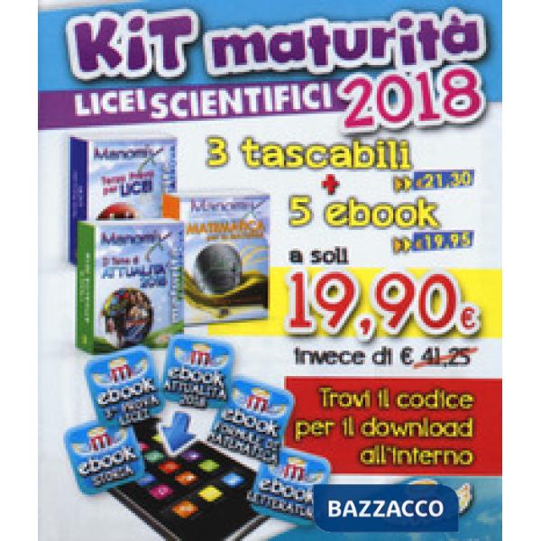 Manomix. Maturità per Licei scientifici 2018. Kit. Con 5 ebook