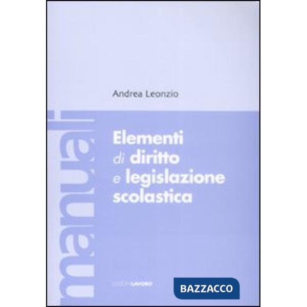 Elementi di diritto e legislazione scolastica