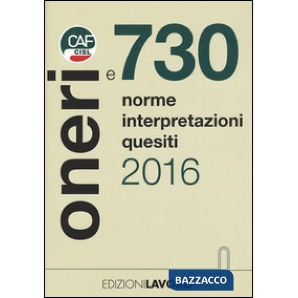 Oneri e 730. Norme interpretazioni quesiti