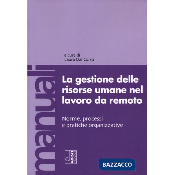 Gestione delle risorse umane nel lavoro da remoto (La)