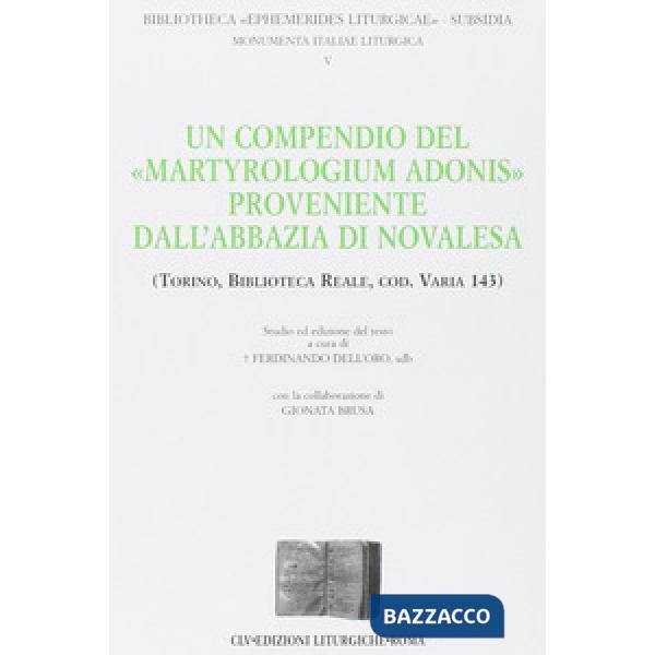 Compendio del «Martyrologium Adonis» proveniente dall'abbazia di Novalesa (Torin