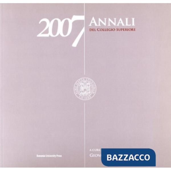 Annali del collegio superiore (2007)