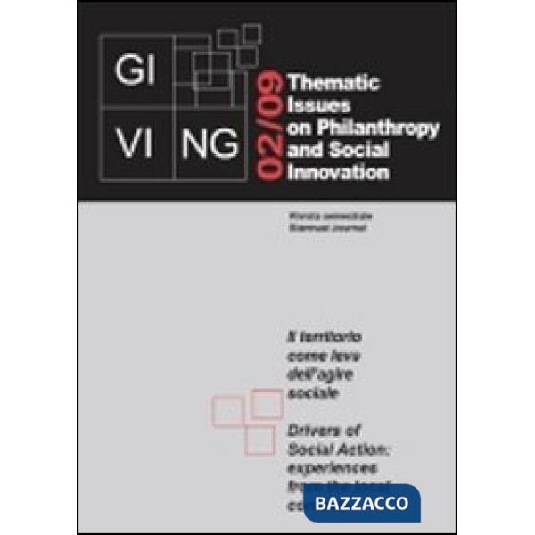 Giving (2009). Vol. 2: Il territorio come leva dell'agire sociale