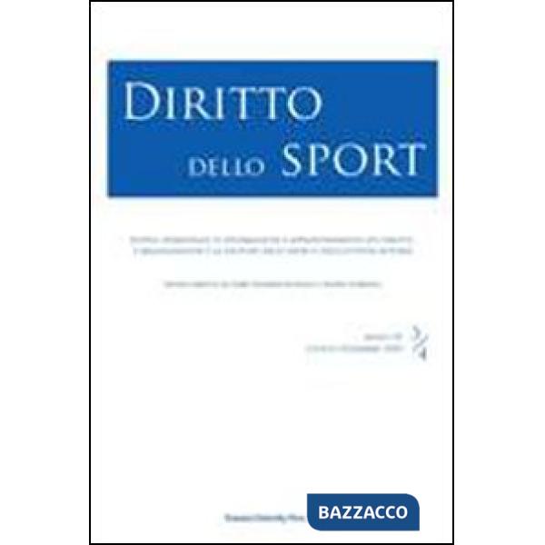 Diritto dello sport (2010) vol. 3-4