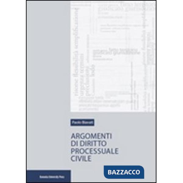 Argomenti di diritto processuale civile