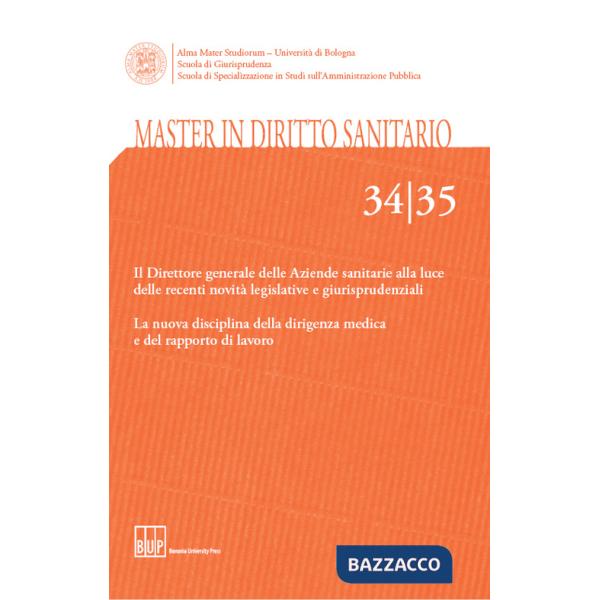 Master in diritto sanitario vol. 34-35