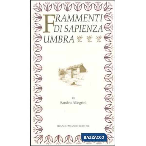 Frammenti di sapienza umbra. Ricerche storico-lessicali