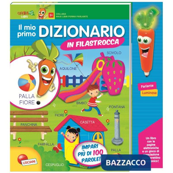LIBRO MAXI PENNA CAROTINA DIZIONARIO IN FILASTROCCHE