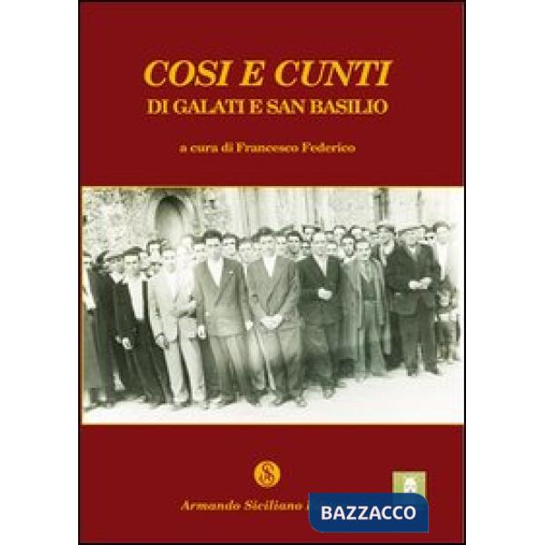 Cosi e cunti di Galati e di san Basilio