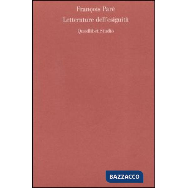 Letterature dell'esiguità