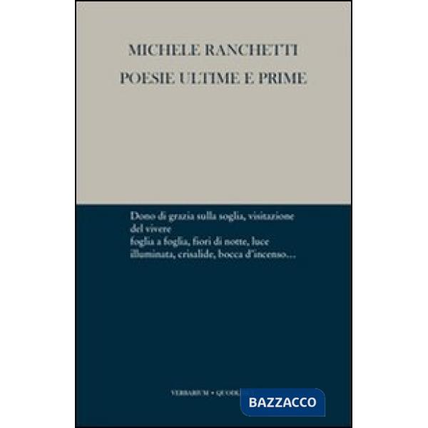 Poesie ultime e prime