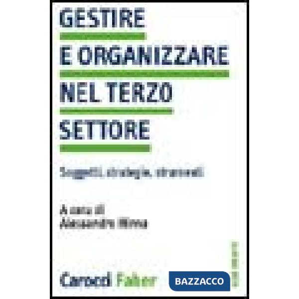 Gestire e organizzare nel terzo settore