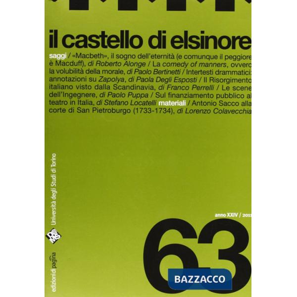 Castello di Elsinore (2011) (Il). Vol. 63