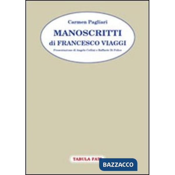 Manoscritti di Francesco Viaggi