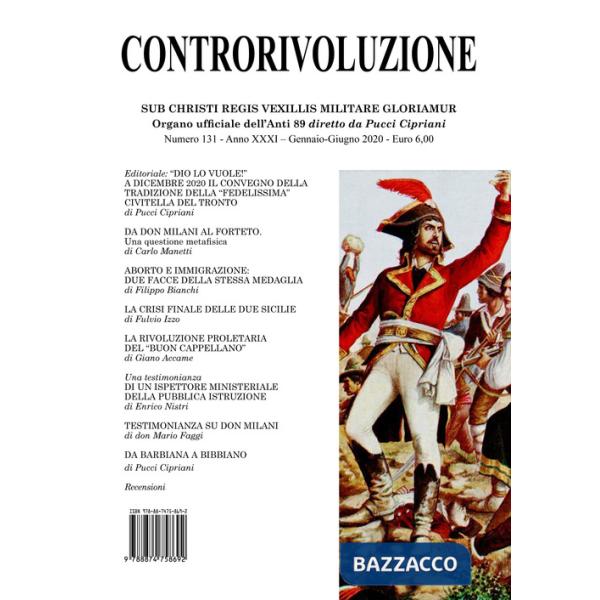 Controrivoluzione (2020). Vol. 131