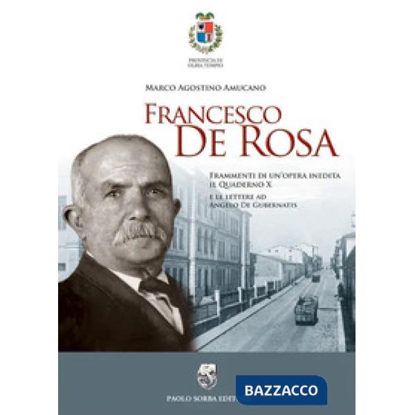 Francesco de Rosa. Frammenti di un'opera inedita. Il quaderno X e le lettere ad Angelo de Gubernatis