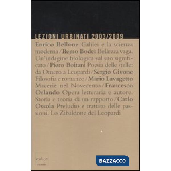 Lezioni urbinati 2003/2009