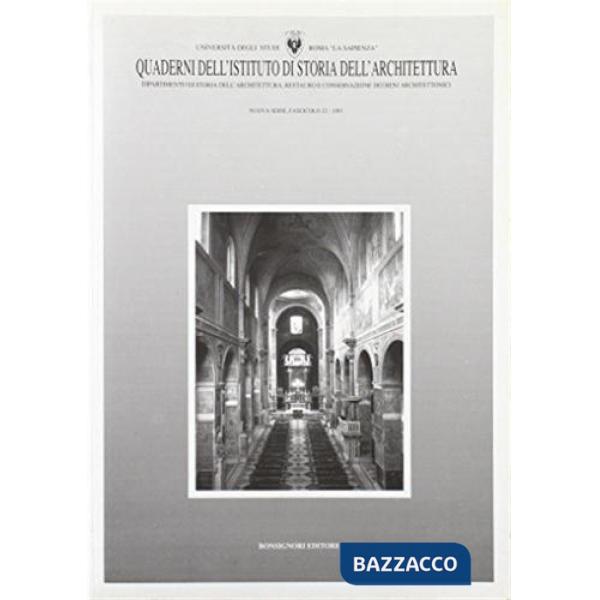 Quaderni dell'Istituto di storia dell'architettura. Nuova serie. Vol. 22
