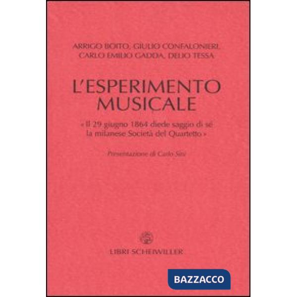 Esperimento musicale. «Il 29 giugno 1864 diede primo saggio di sé la milanese So