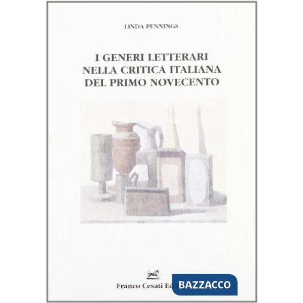 Generi letterari nella critica italiana del primo Novecento (I)