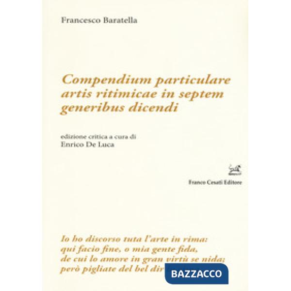 Compendium particulare artis ritmicae in septem generibus dicendi