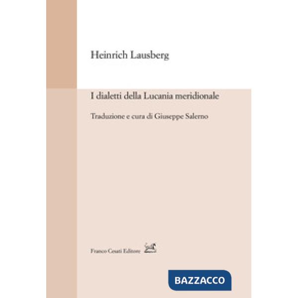 Dialetti della Lucania meridionale (I)