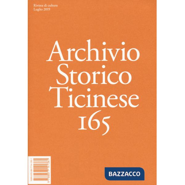Archivio storico ticinese. Vol. 165