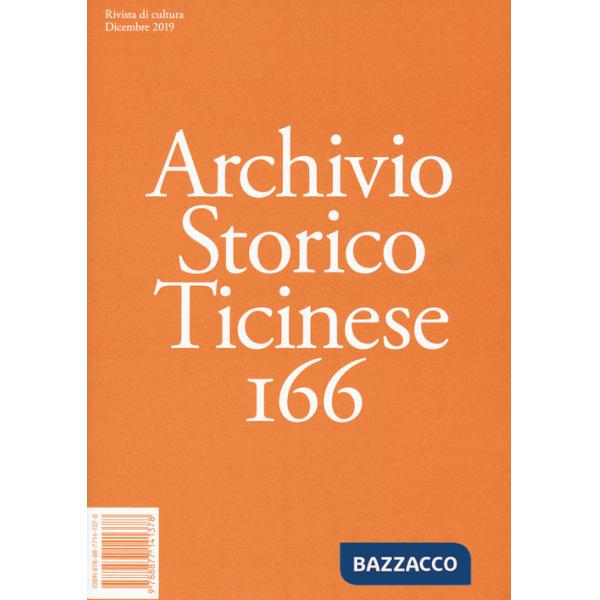 Archivio storico ticinese. Vol. 166